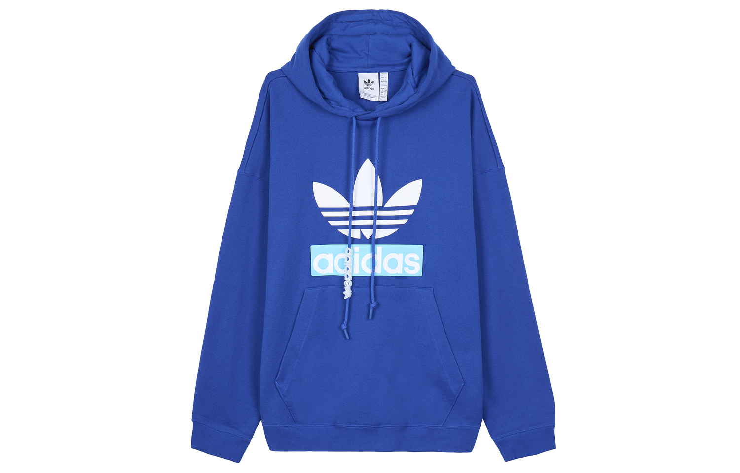 Большой Трилистник Свитшот Мужской Университетский Синий Adidas Originals — фото 2