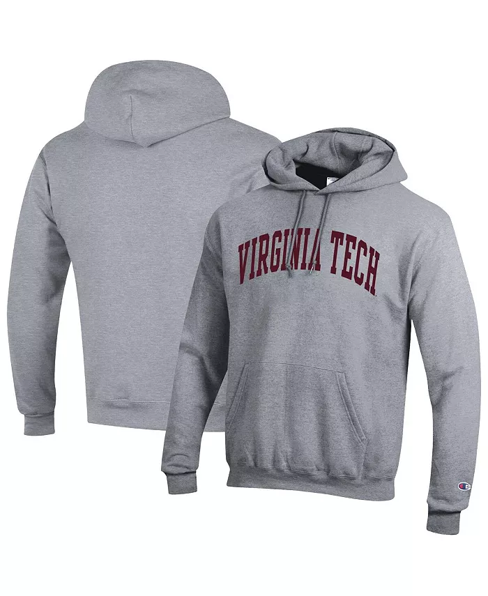 

Мужская серая толстовка с капюшоном Virginia Tech Hokies Basic Arch Fleece Champion