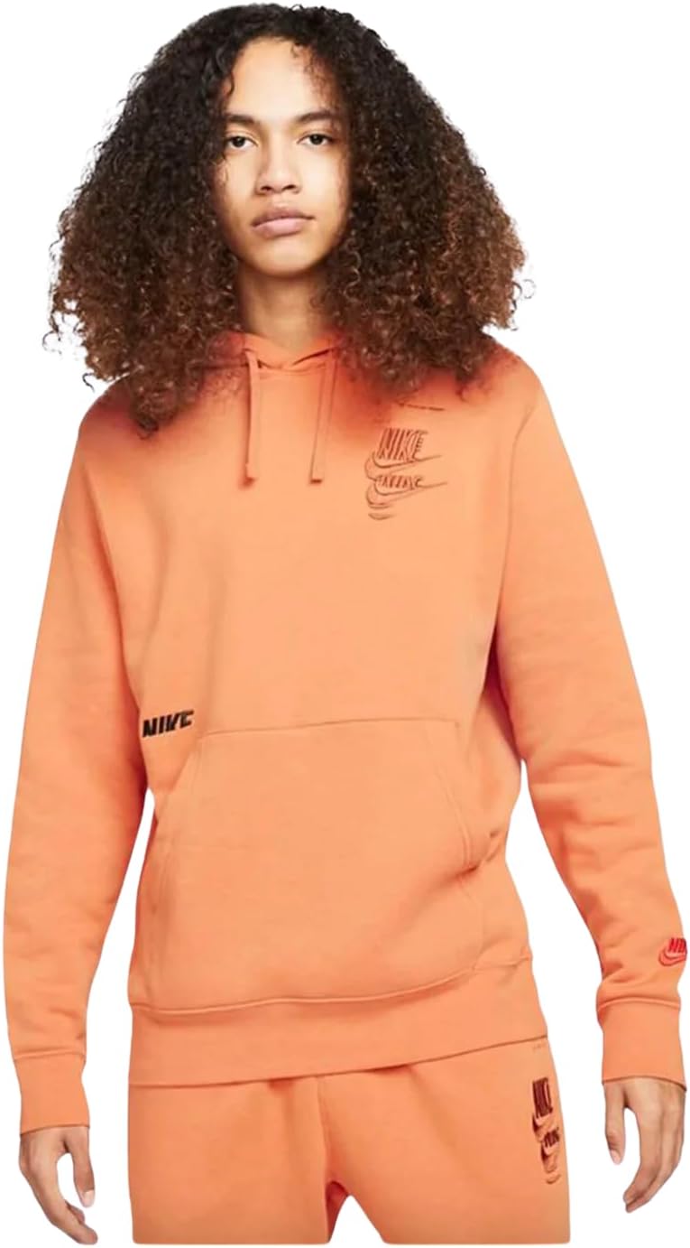 

Мужская флисовая толстовка с капюшоном Nike Sportswear Essentials Club, Hot Curry/Habanero