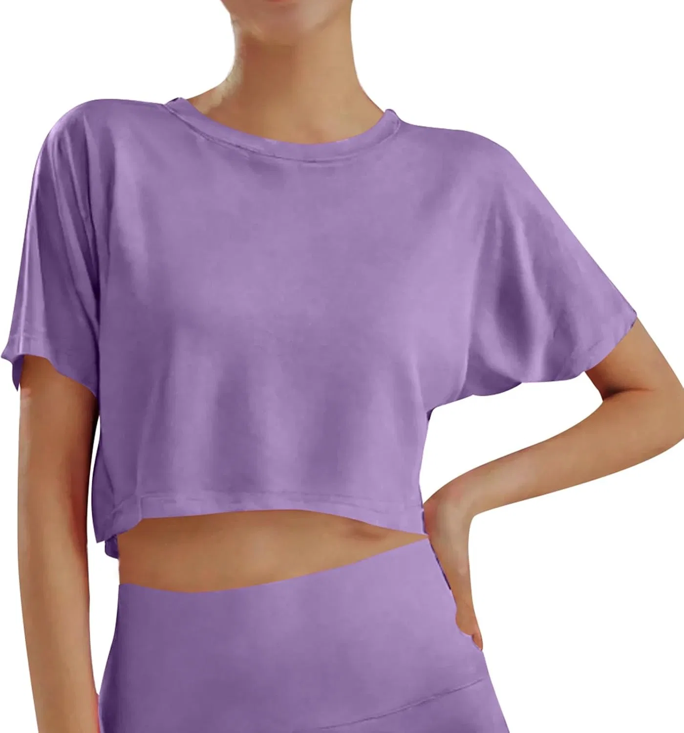 Детская футболка для активного отдыха, короткий рукав, бренд Generic, Purple, размерная линейка 10-16 лет