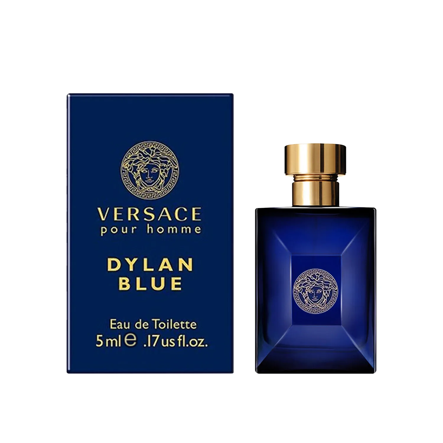 VERSACE Набор пробников мужского парфюма Dylan Q с ароматом грейпфрута и пачули 5 мл/10 мл, Dylan Men's Eau De Toilette 5ml Fragrance Sample