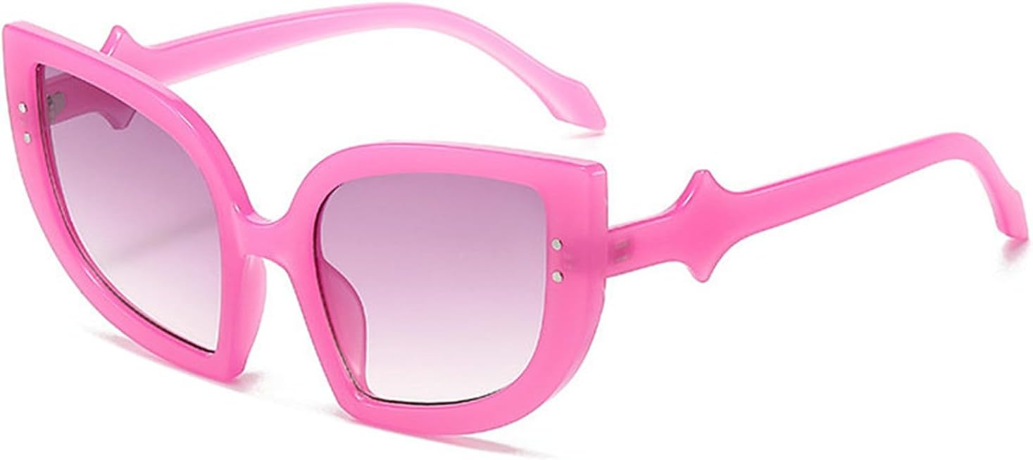 

Большие солнцезащитные очки в форме летучей мыши «кошачий глаз» для Хэллоуина, для женщин и мужчин, модные подарки для вечеринок, декоративные многоугольные очки helena, C4