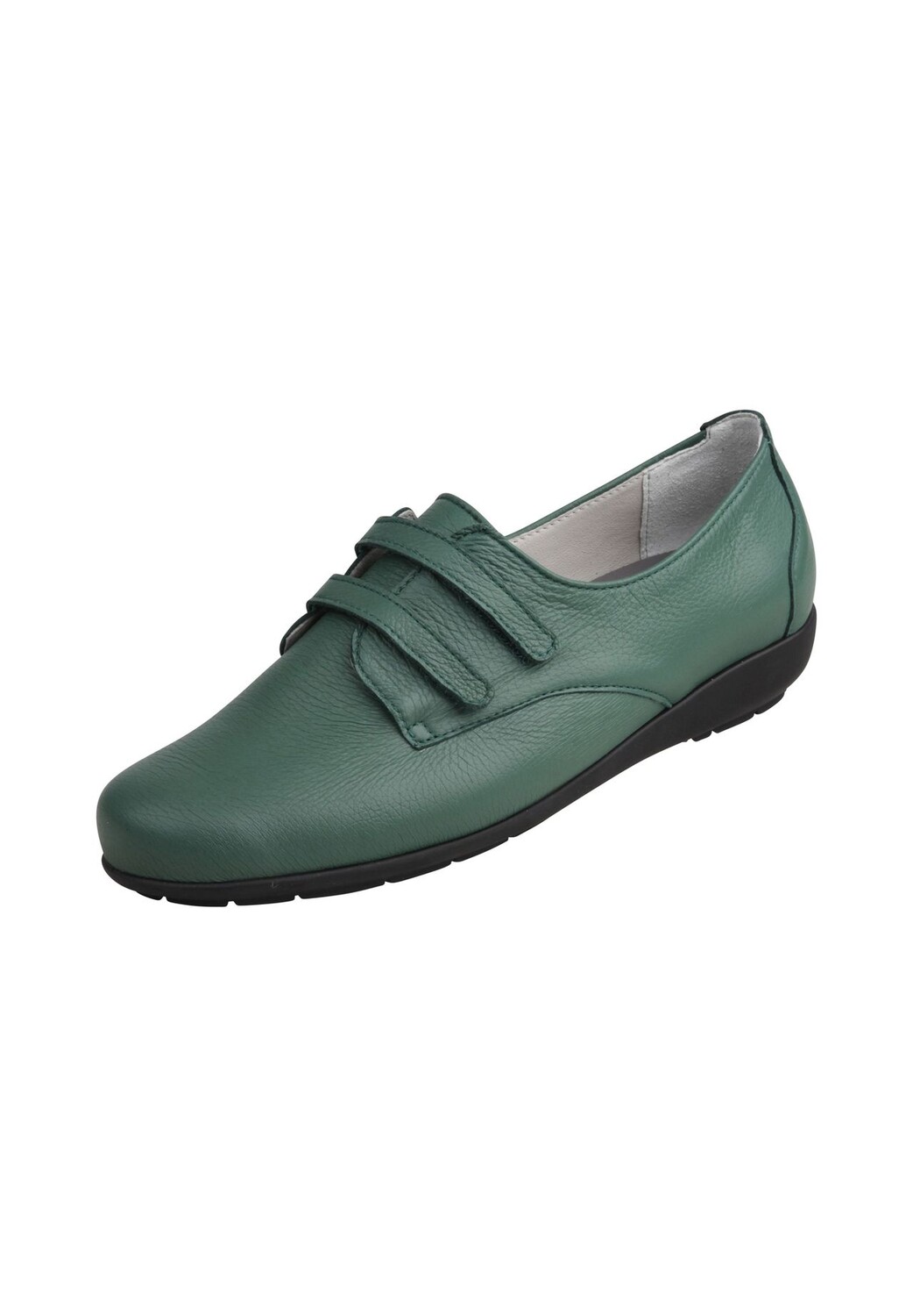 Кроссовки на липучке Frieda из гибкой кожи оленя Natural Feet, зеленый