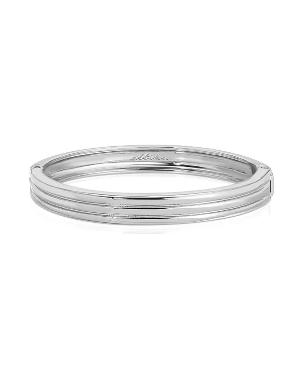 

Травленый стекируемый браслет Ettika, silver