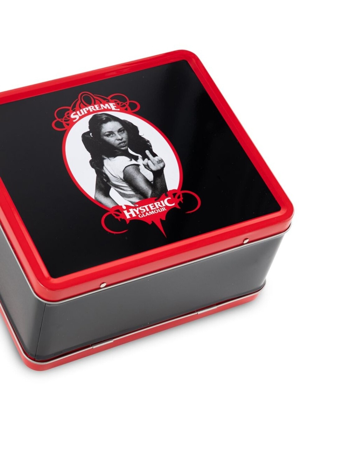 Supreme ланчбокс из коллаборации с Hysteric Glamour, черный купить
