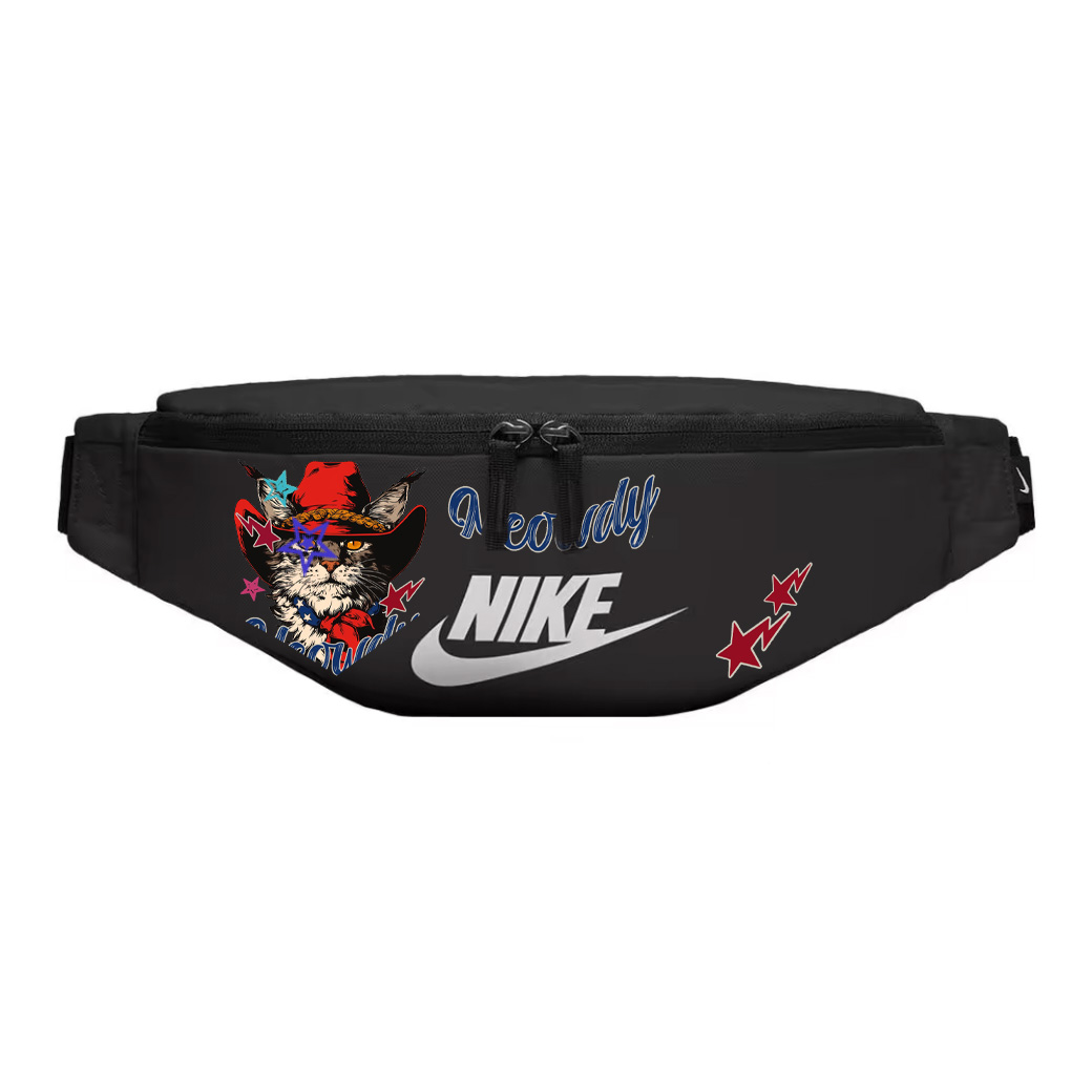 

Nike Наследие Ткань Одно Плечо Кроссбоди Поясная Сумка Унисекс Черный, American Tiger