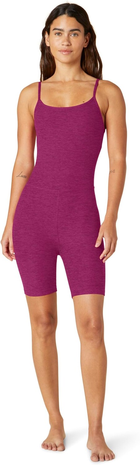 

Комбинезон Beyond Yoga Spacedye Get in Gear Biker Jumpsuit, цвет Magenta Heather