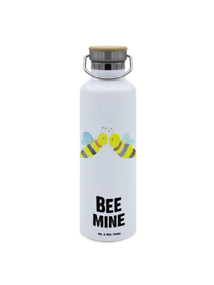

Mr. & Mrs. Panda Бутылка для напитков Bee Love с надписью белого цвета