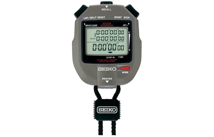 

SEIKO Часы Stopwatch Quartz Movement Unisex, Black Dial