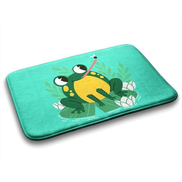 

Коврик для ванной Tulup Frosch, 90x1x90 см, зеленый