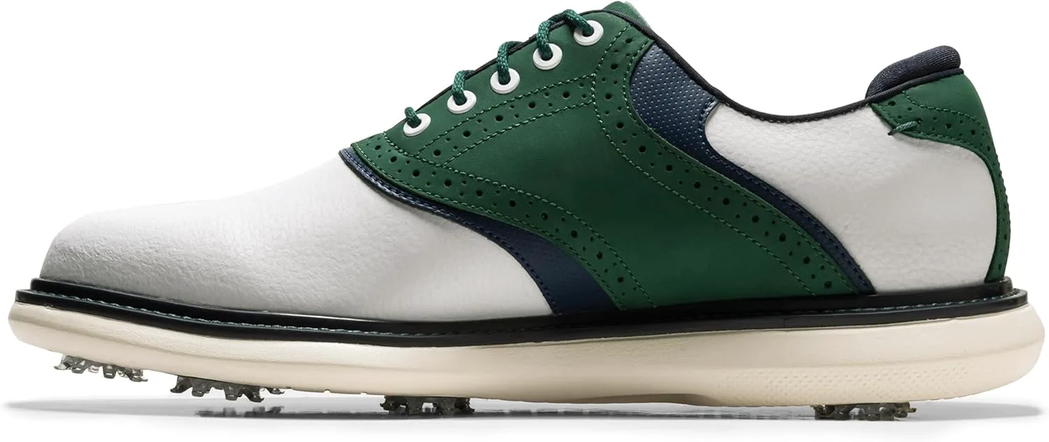Мужские гольф-туфли FootJoy Traditions, белый/зеленый — фото 3
