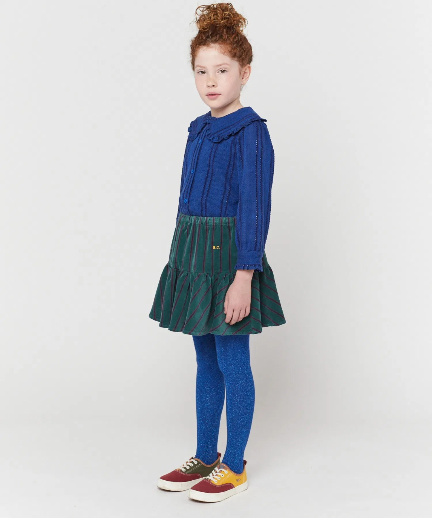 Детская юбка BOBO CHOSES B.C STRIPED RUFFLE SKIRT — фото 3