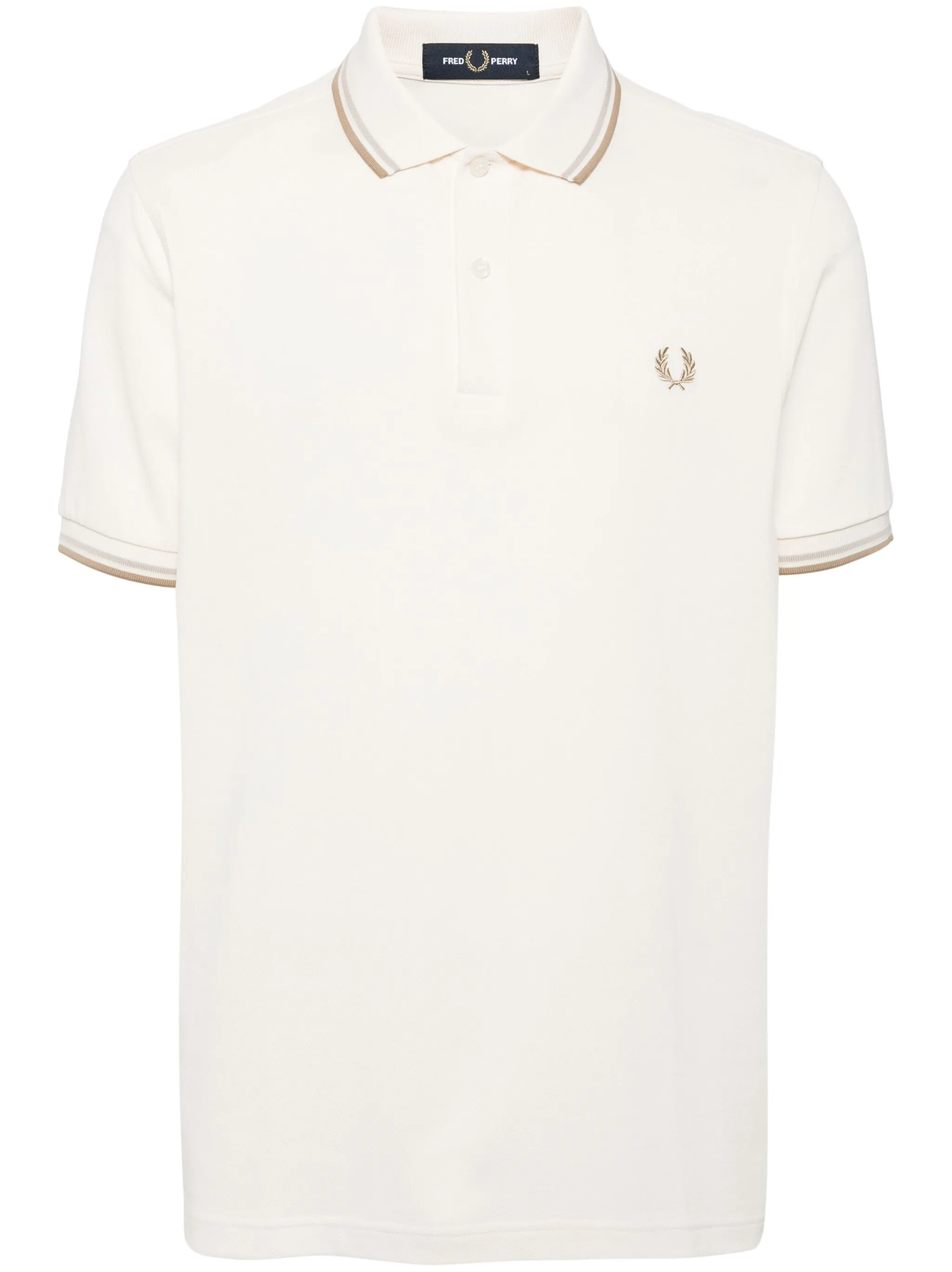 

Рубашка поло с вышитым логотипом Fred Perry, белый