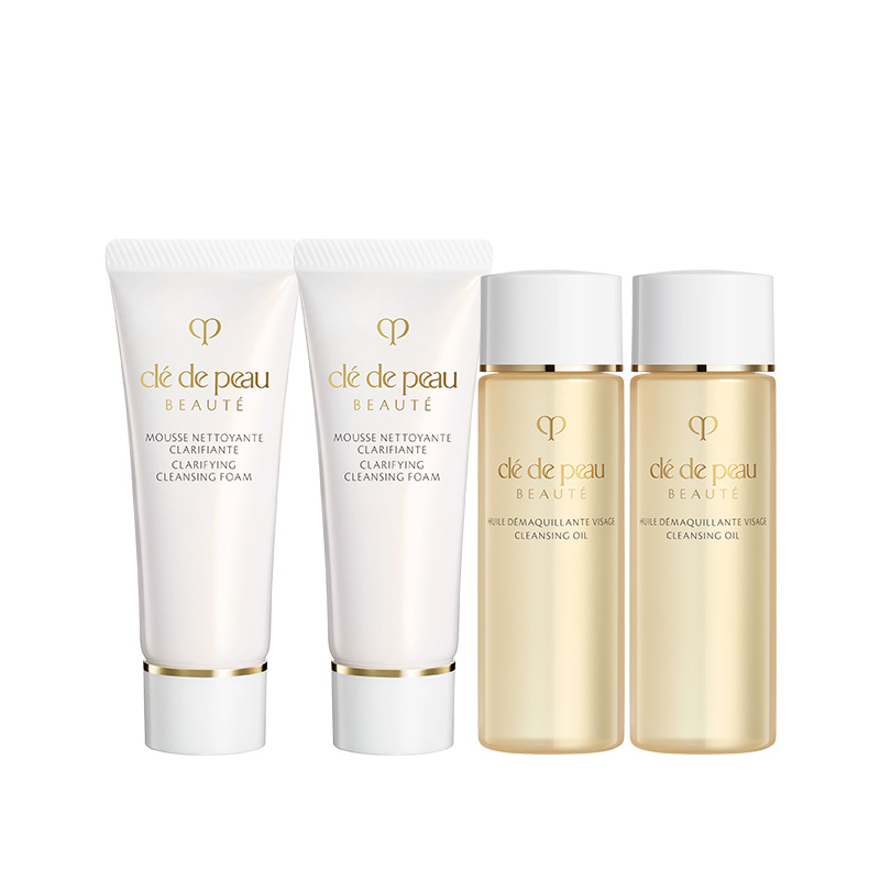 

Набор пробников Pure Cleanser очищающее масло для лица увлажняющее очищение Clé De Peau Beauté, refreshing cleanser 20ml*2+cleansing oil 20ml*2