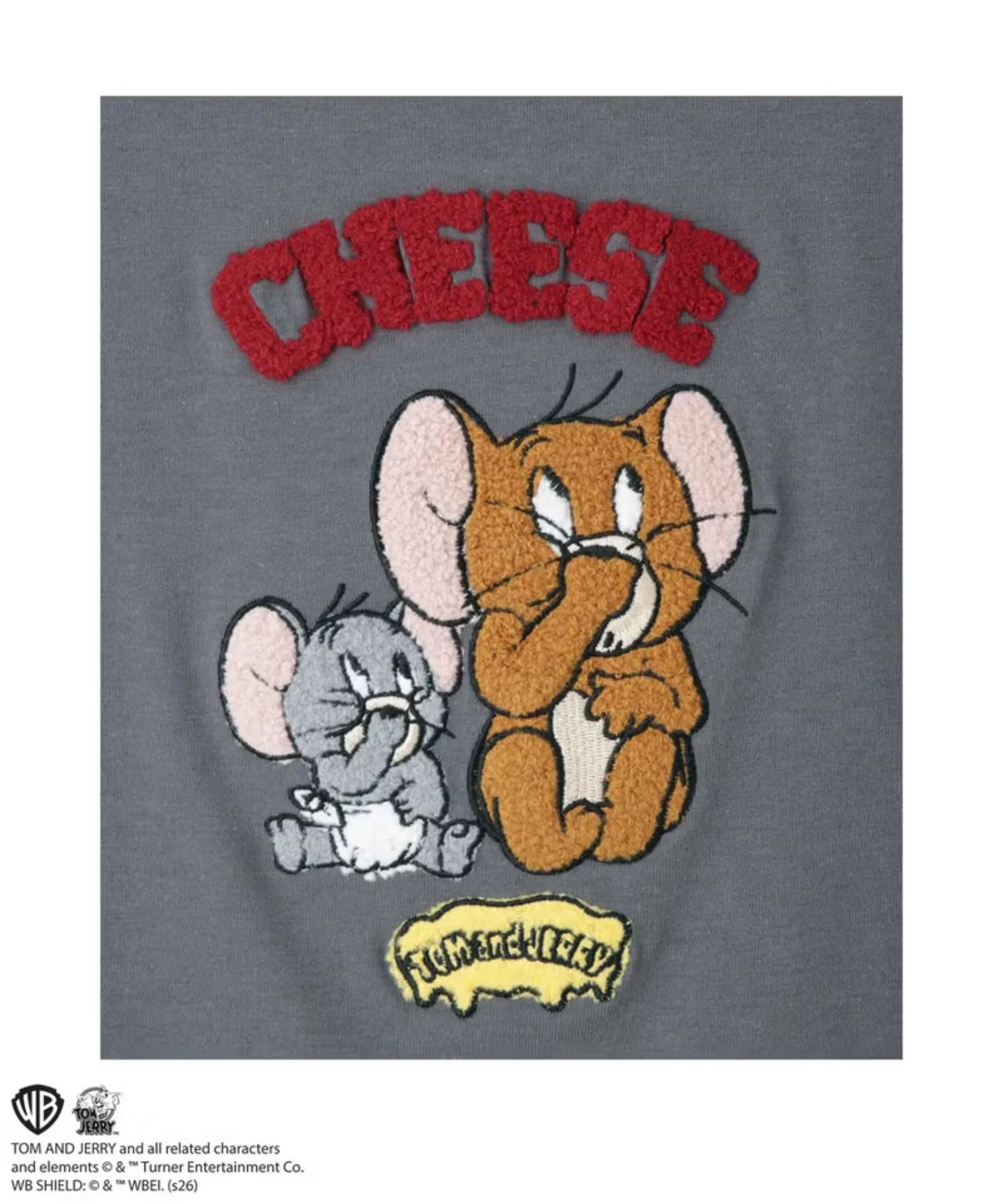 Детская футболка TOM&JERRY с длинным рукавом и вышивкой — фото 4