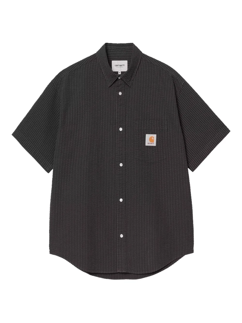 

Фактурная рубашка с нашивкой-логотипом CARHARTT WIP, черный