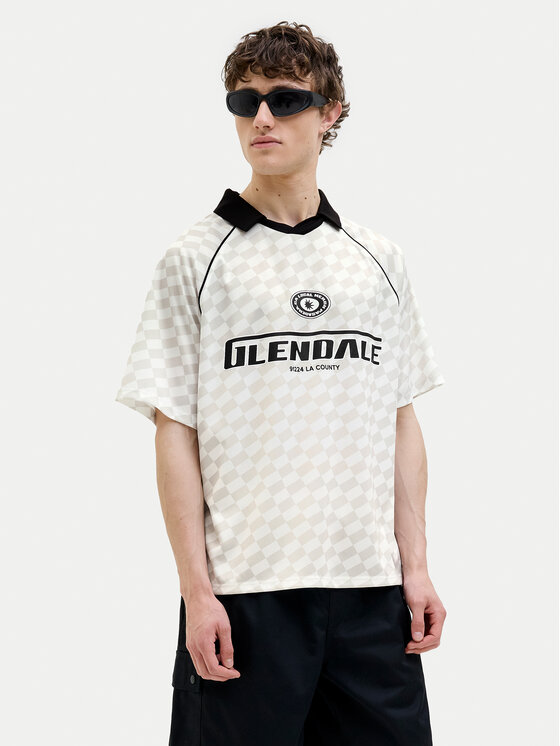 

Свободная рубашка поло Retreat 12277379 Jack&Jones, бежевый