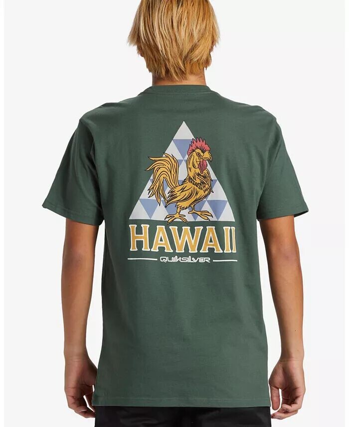 

Мужская футболка Hawaii Regal Rooster с коротким рукавом Quiksilver, зеленый
