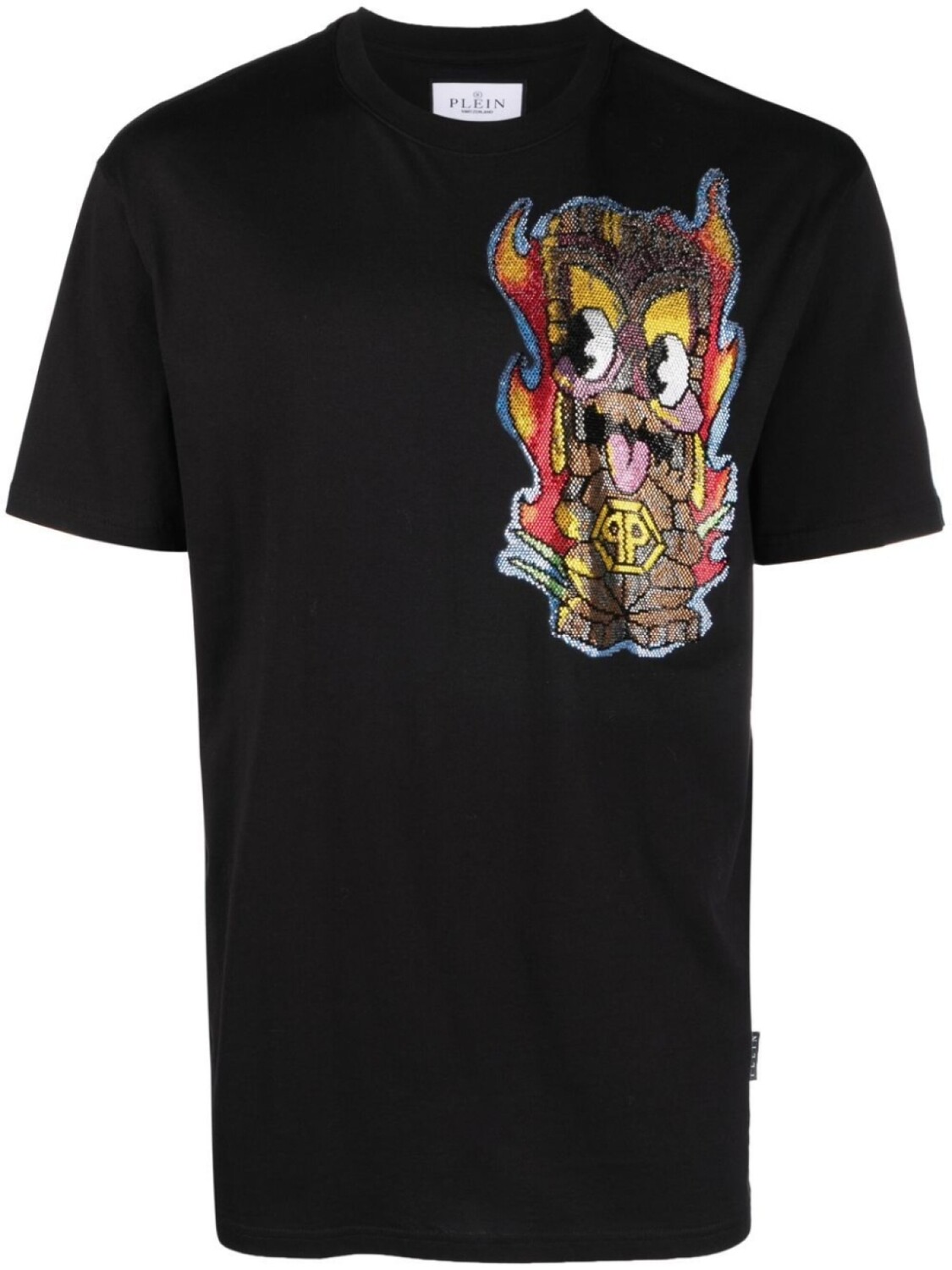 

Philipp Plein декорированная футболка Hawaii, черный