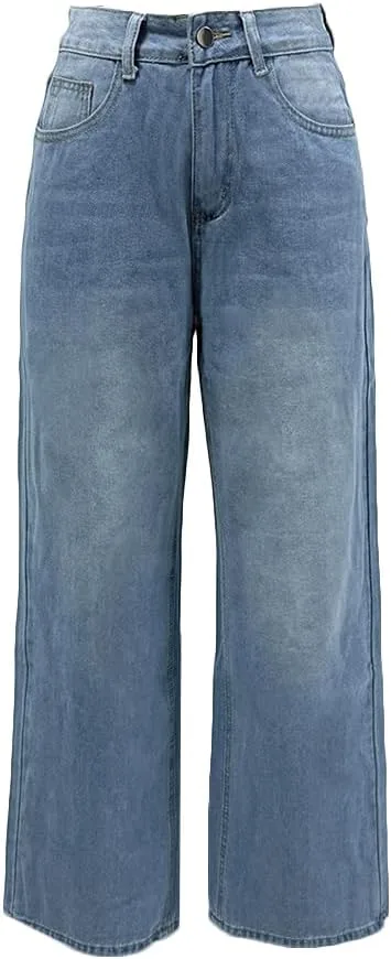 

Женские джинсы Casual Baggy High Waist Wide Leg Y2K Vintage