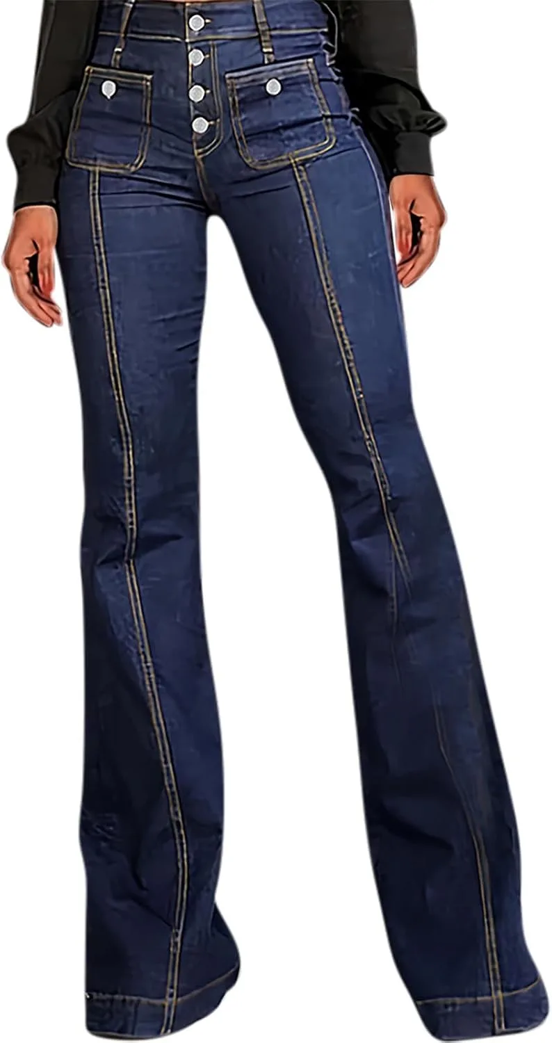 

Женские джинсы High Waisted Boyfriend Baggy Wide Straight Leg Casual Denim Pant