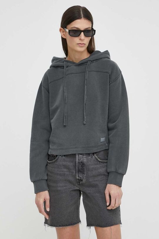 

Хлопковая толстовка G-Star Raw, серый