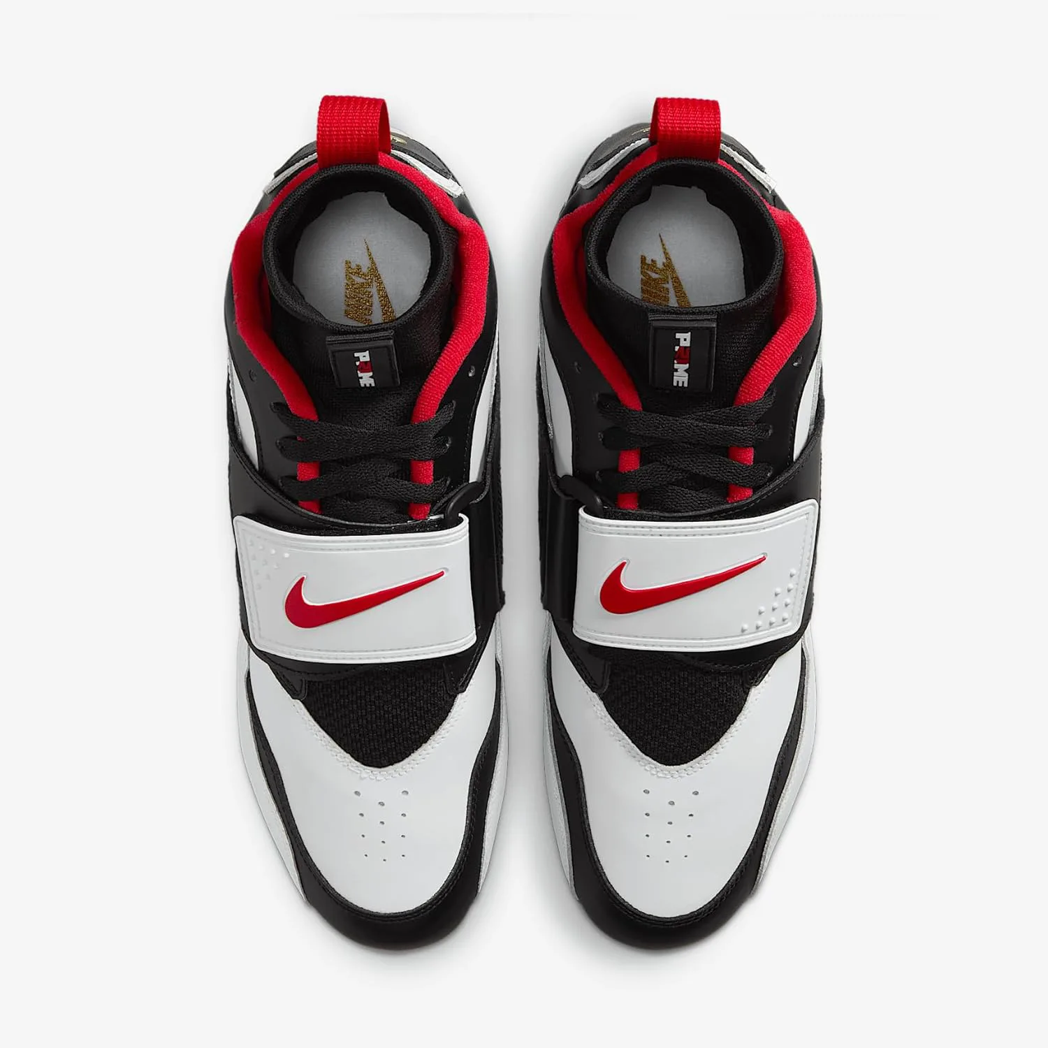 Футбольные бутсы Nike Diamond Turf 93 TD (HF5298-100, белый/черный/металлик золото/огненно-красный), белый/черный/металлик золотой/красный — фото 4