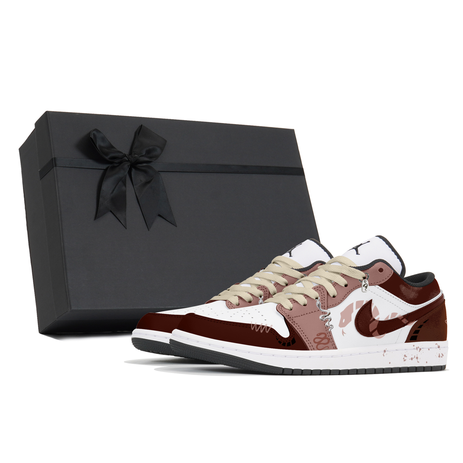 

Jordan Кроссовки баскетбольные мужские low top Air 1 Cushioning Slip Resistant Vintage red