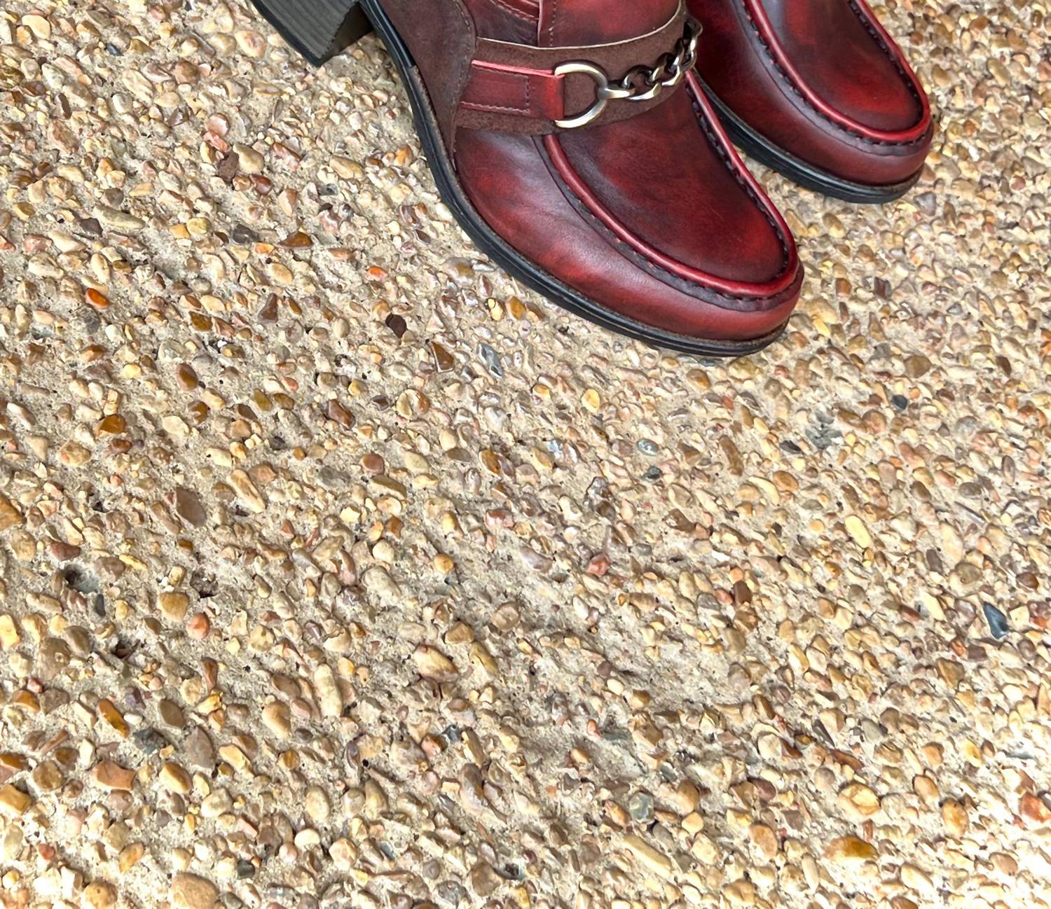 Туфли Palmer Stacked Heel Loafer красного цвета Casta — фото 2