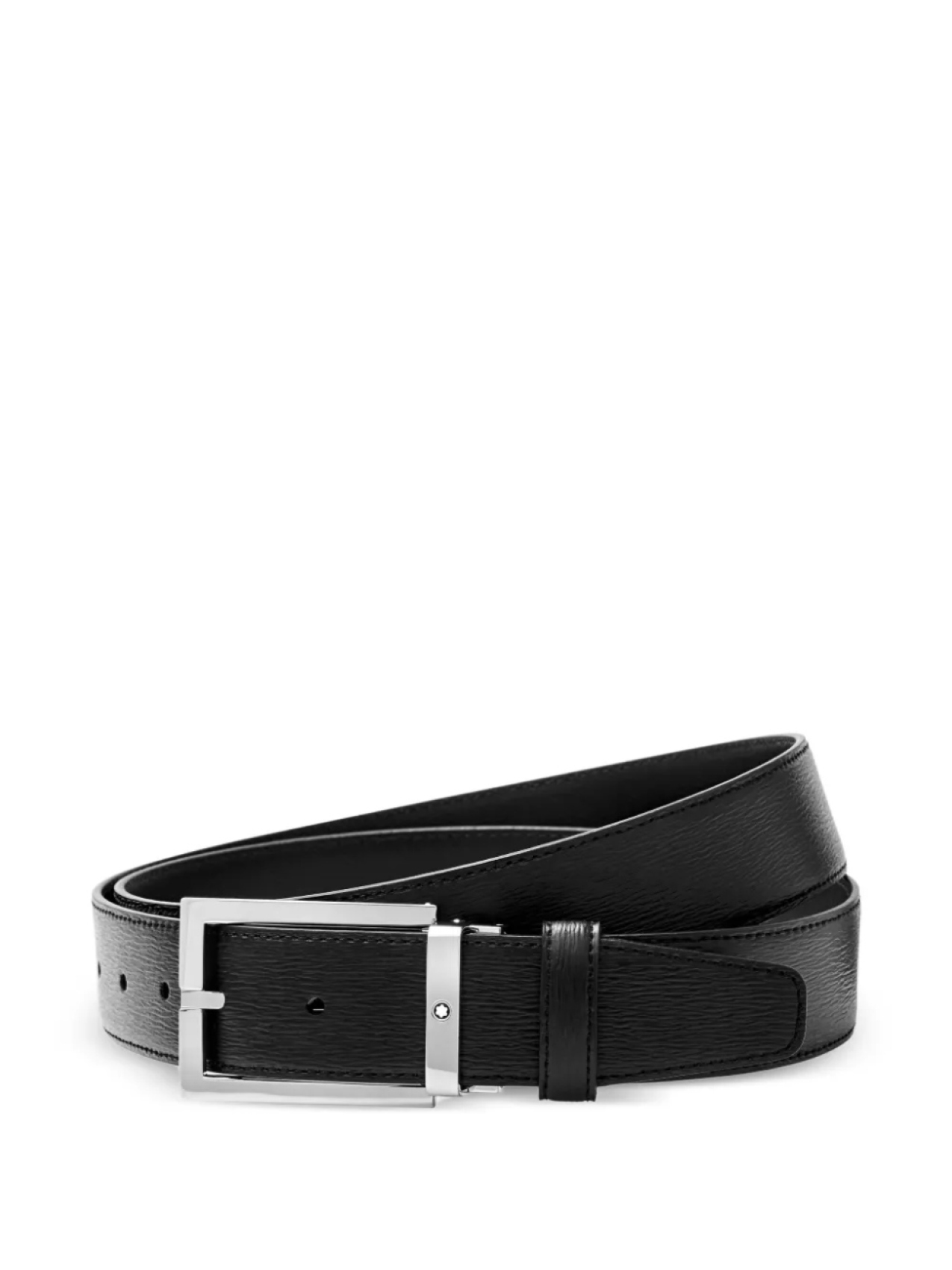 

Двусторонний кожаный ремень Montblanc, черный