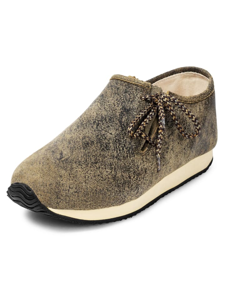 

PAULGOS Кроссовки Haferlschuh Trachten Schnürschuh Echtleder цвета крокодиловой зелени