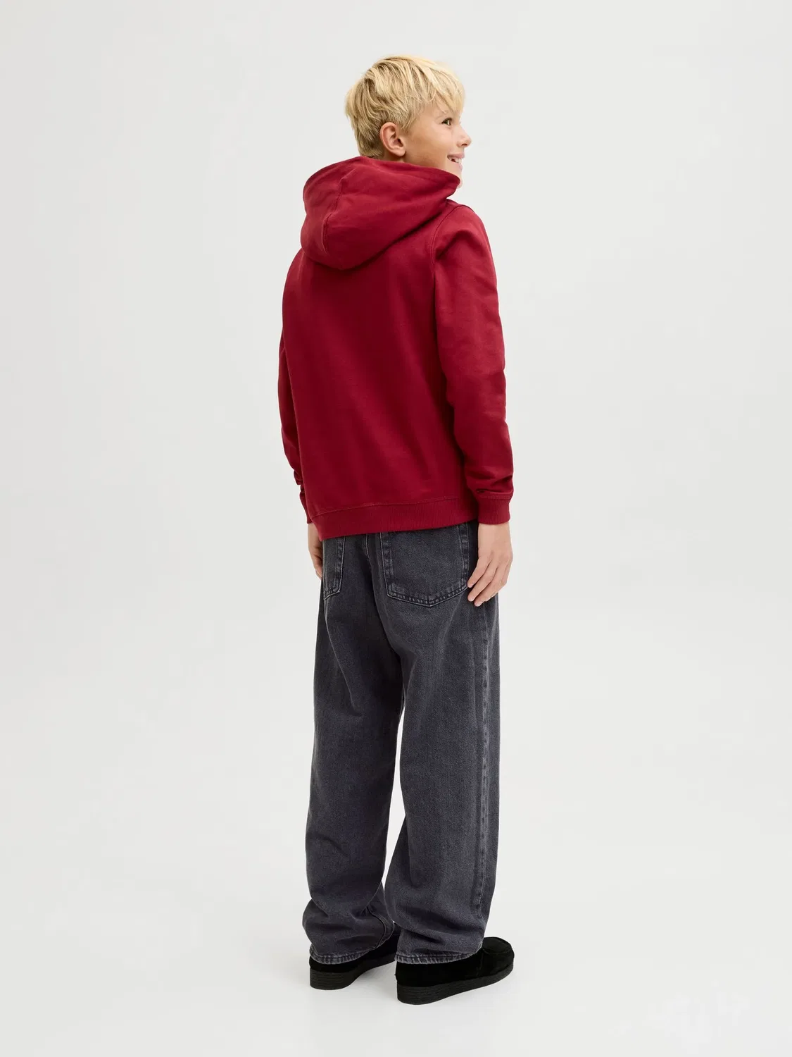 Джинсы Baggy Fit из черного денима, JACK & JONES Junior, black denim — фото 4