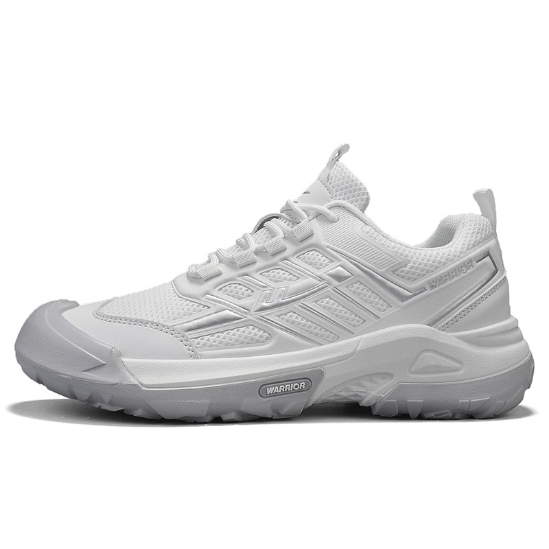 

Мужские легкие дышащие походные кроссовки Low top с устойчивостью к истиранию WARRIOR, бежевый серебро