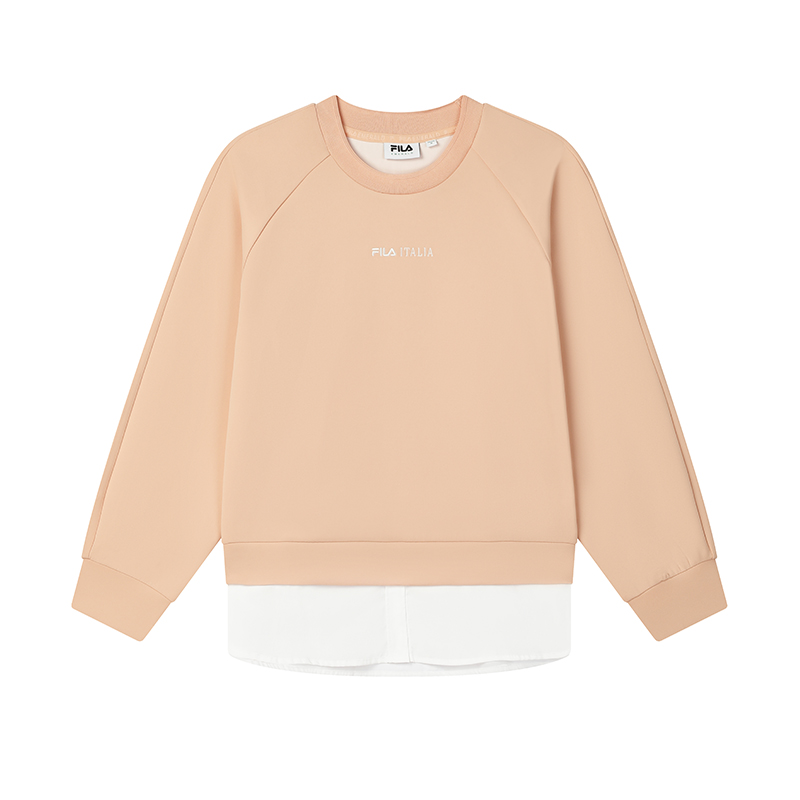 

FILA Толстовка из трикотажной ткани женская светло-серая оранжевая, Оранжевый, FILA Толстовка из трикотажной ткани женская светло-серая оранжевая