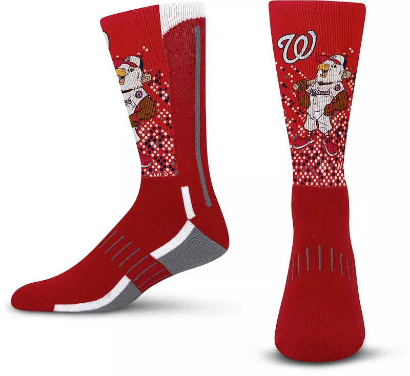 

Носки с талисманом для босых ног молодежи Washington Nationals For Bare Feet