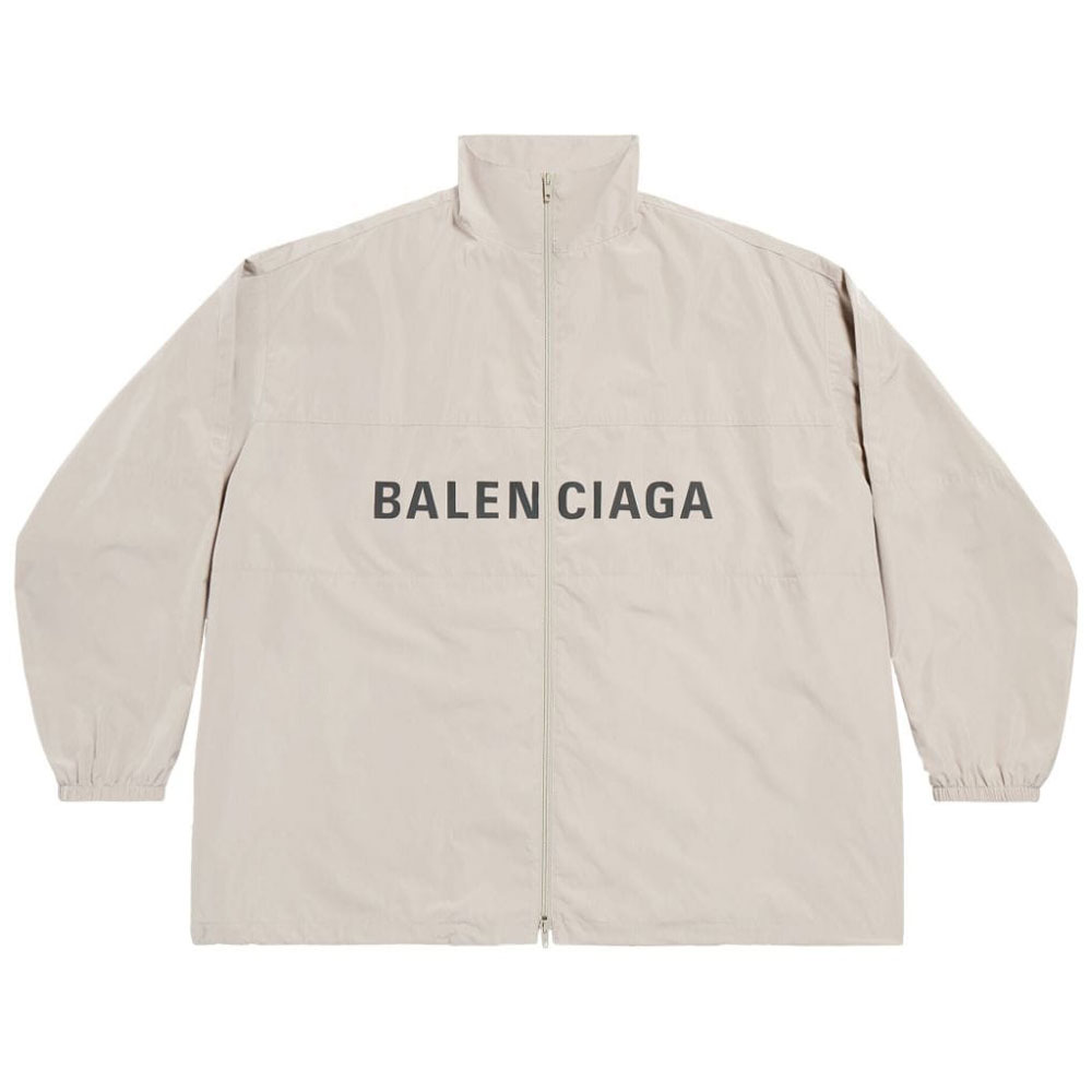 

Куртка на молнии с логотипом Balenciaga, Ecru, Бежевый, Куртка на молнии с логотипом Balenciaga, Ecru