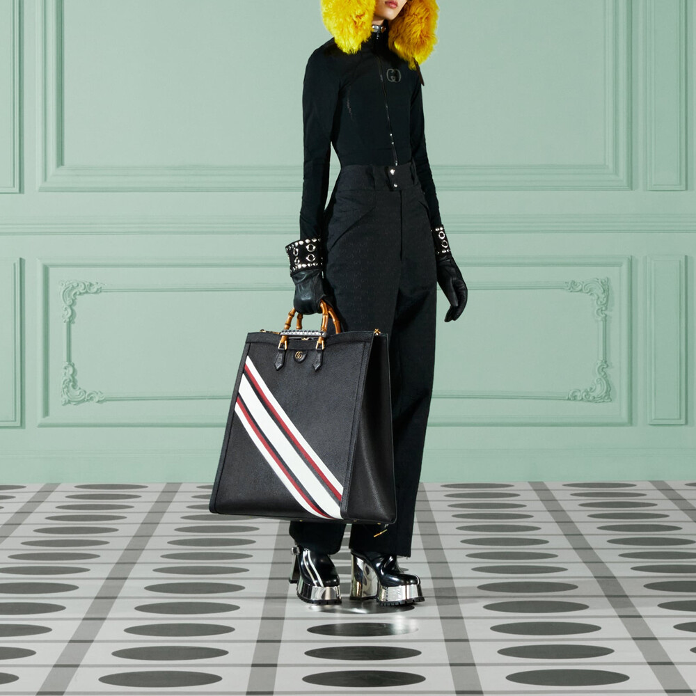 Куртка женская Gucci, классический стиль, черный — фото 4