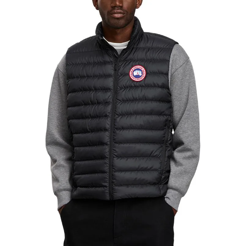 Canada Goose Пуховик Down Vest Men's Black Stand Collar Moderate Others — фото 4