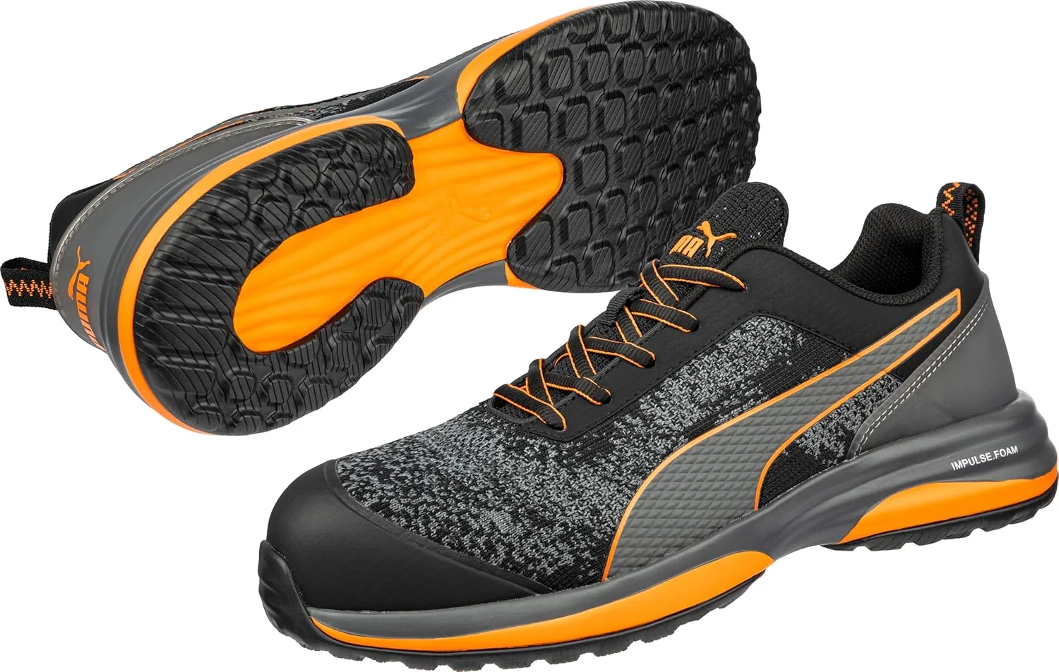 Защитные кроссовки PUMA Safety Charge Black Low, оранжевый — фото 2