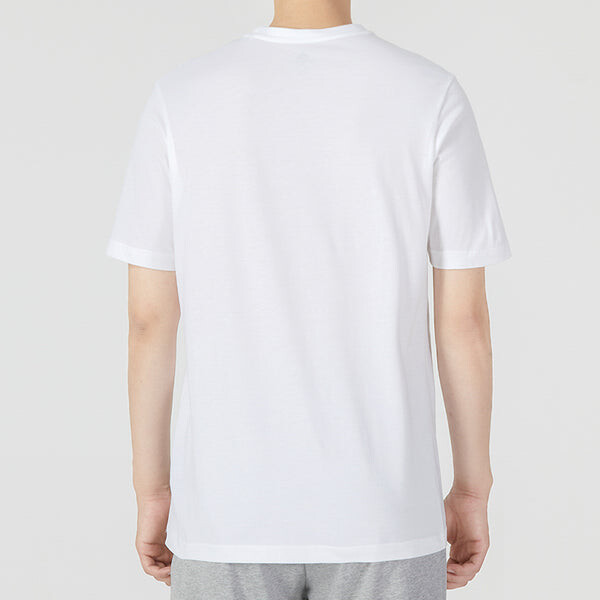 Футболка Men's adidas Camo T Athleisure Casual Sports Logo Round Neck Short Sleeve White T-Shirt, мультиколор — фото 4