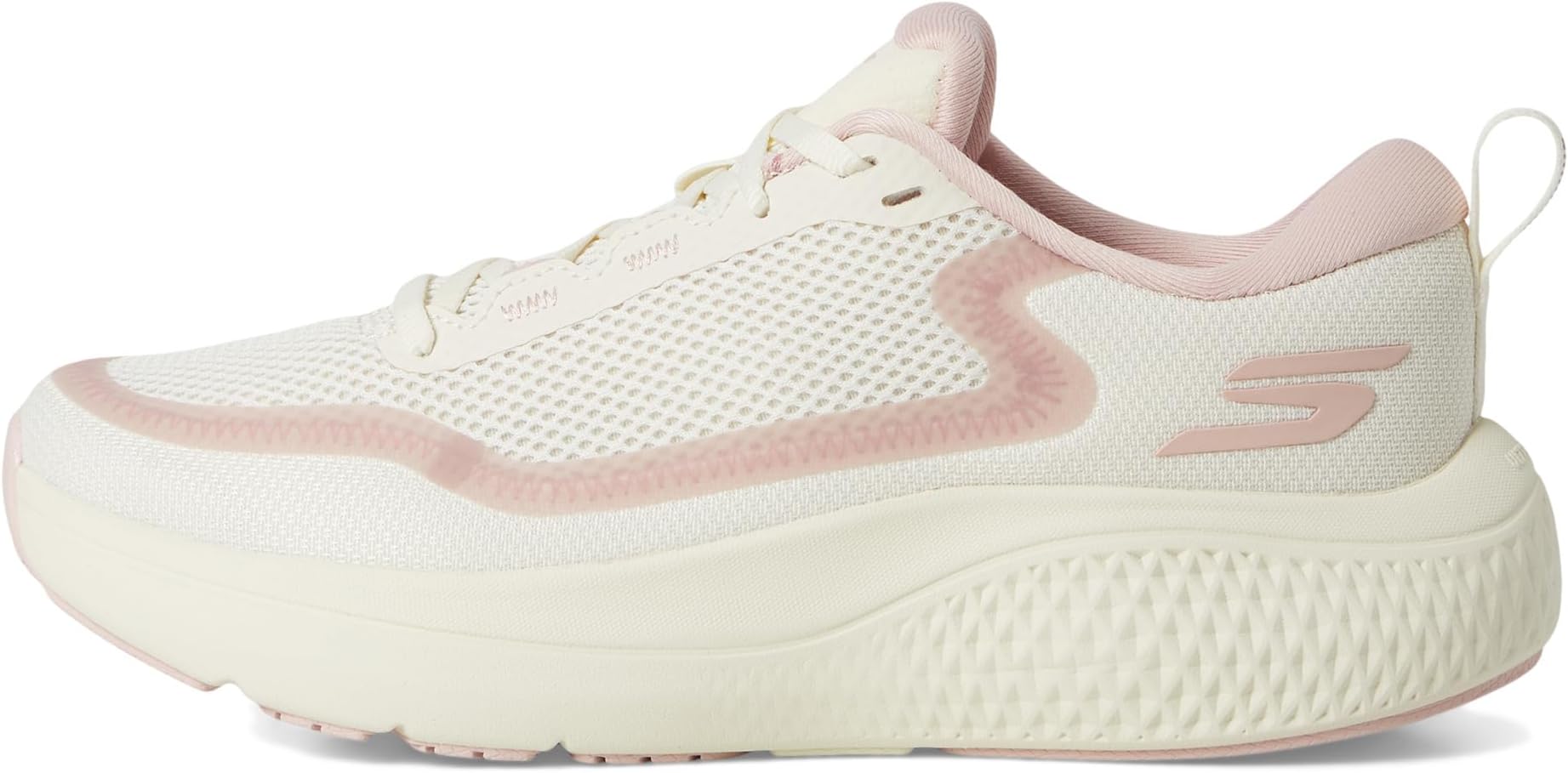 Кроссовки SKECHERS Go Run Supersonic Max, цвет Natural/Pink — фото 4