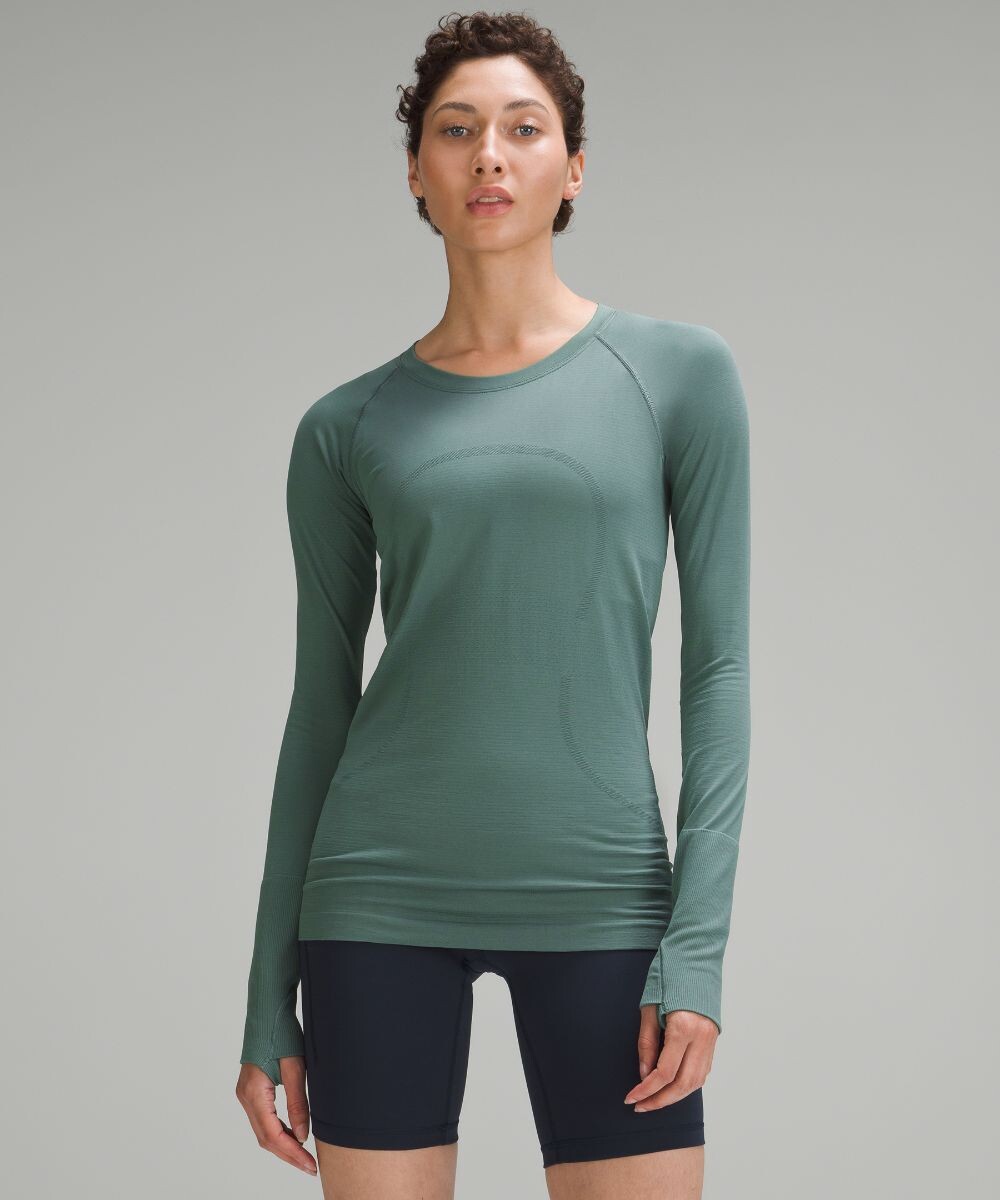 

Рубашка с длинным рукавом Swiftly Tech 2.0 Lululemon, зеленый