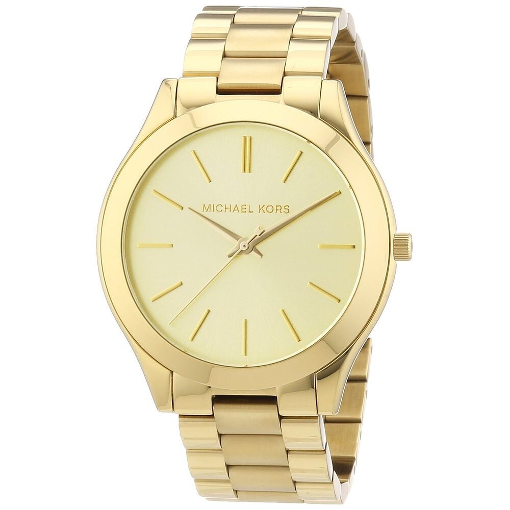 

Часы из стали и золота Michael Kors
