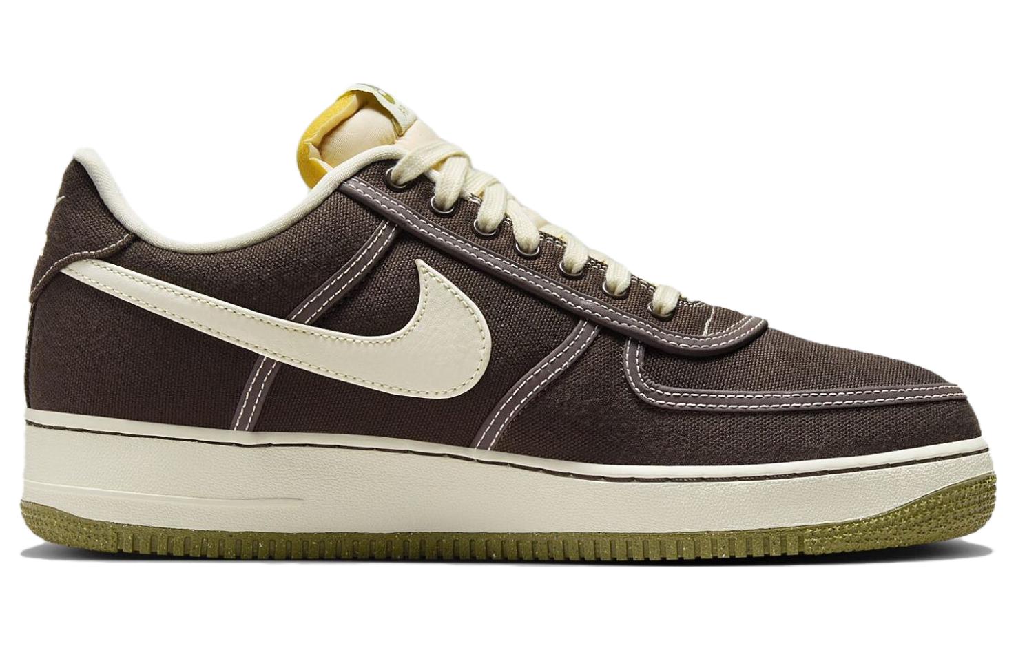 Nike Air Force 1 Low '07 Prm Canvas Baroque Brown, Коричневый Бежевый — фото 2