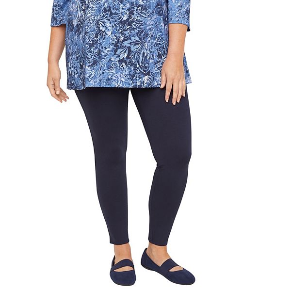 

Женские леггинсы plus size petite ultra-knit ponte Catherines, Midnight