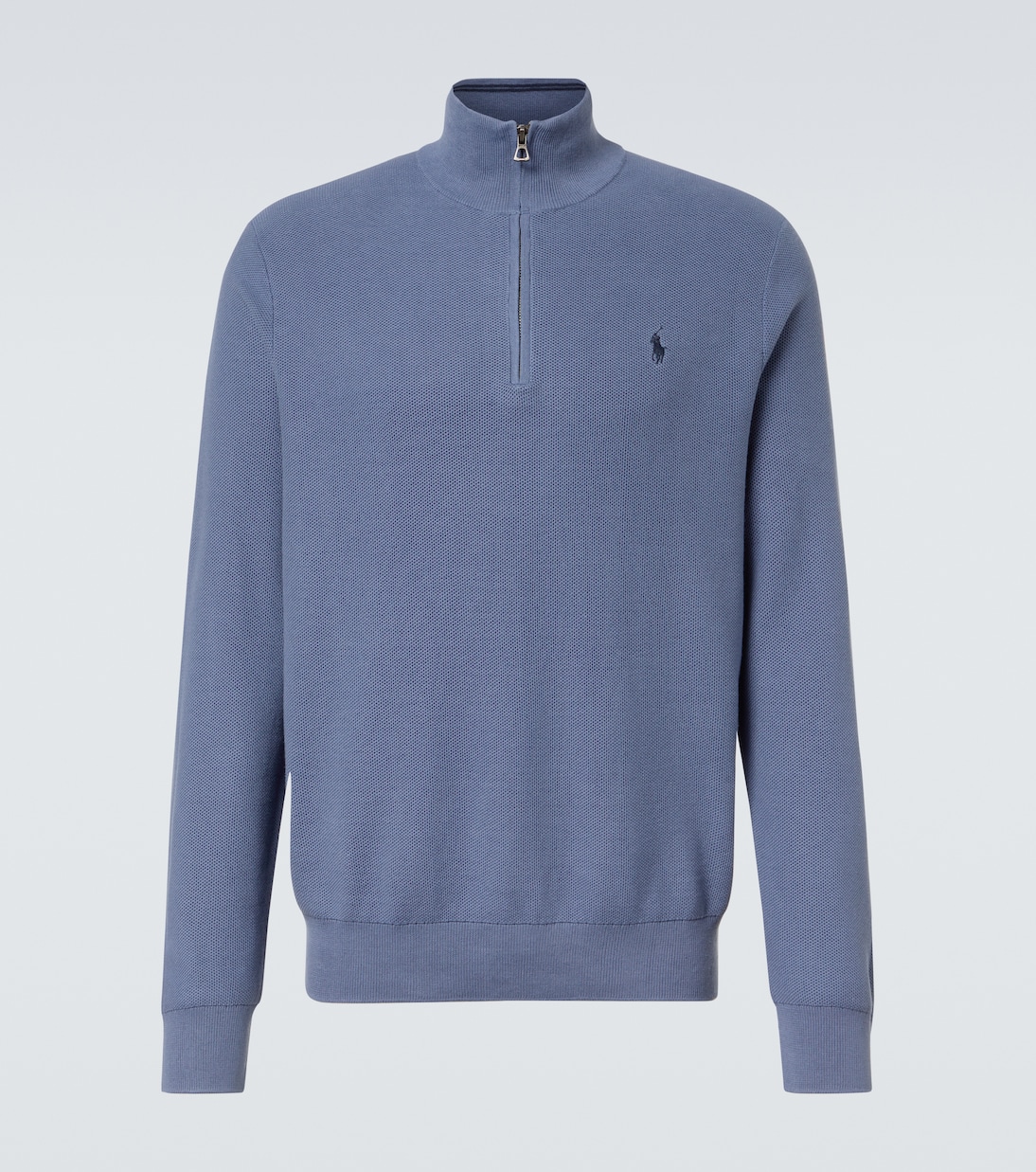 

Полузастёгивающийся хлопковый свитер Polo Ralph Lauren, Capri Blue
