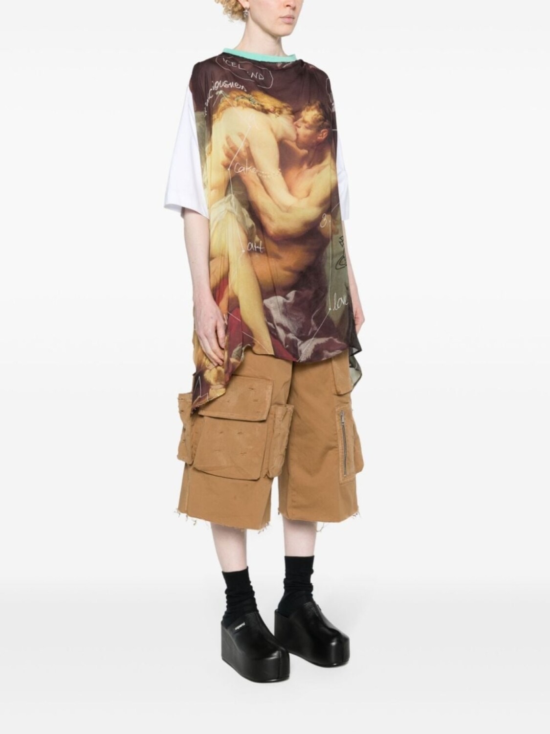 Vivienne Westwood футболка Kiss Swing, серый — фото 2