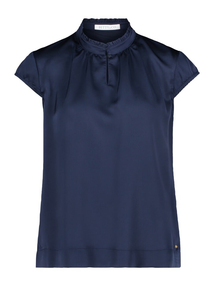 

Блуза BETTY & CO Schlupfbluse kurzarm, темно-синий