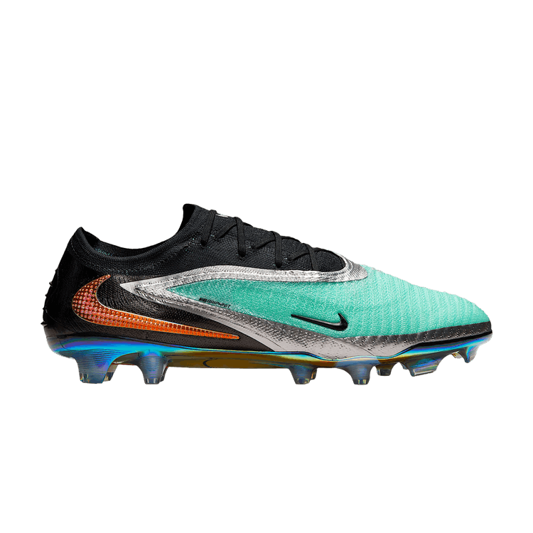 

Бутсы Nike Phantom 6 Low Elite FG 'Chrome Black', бирюзовый