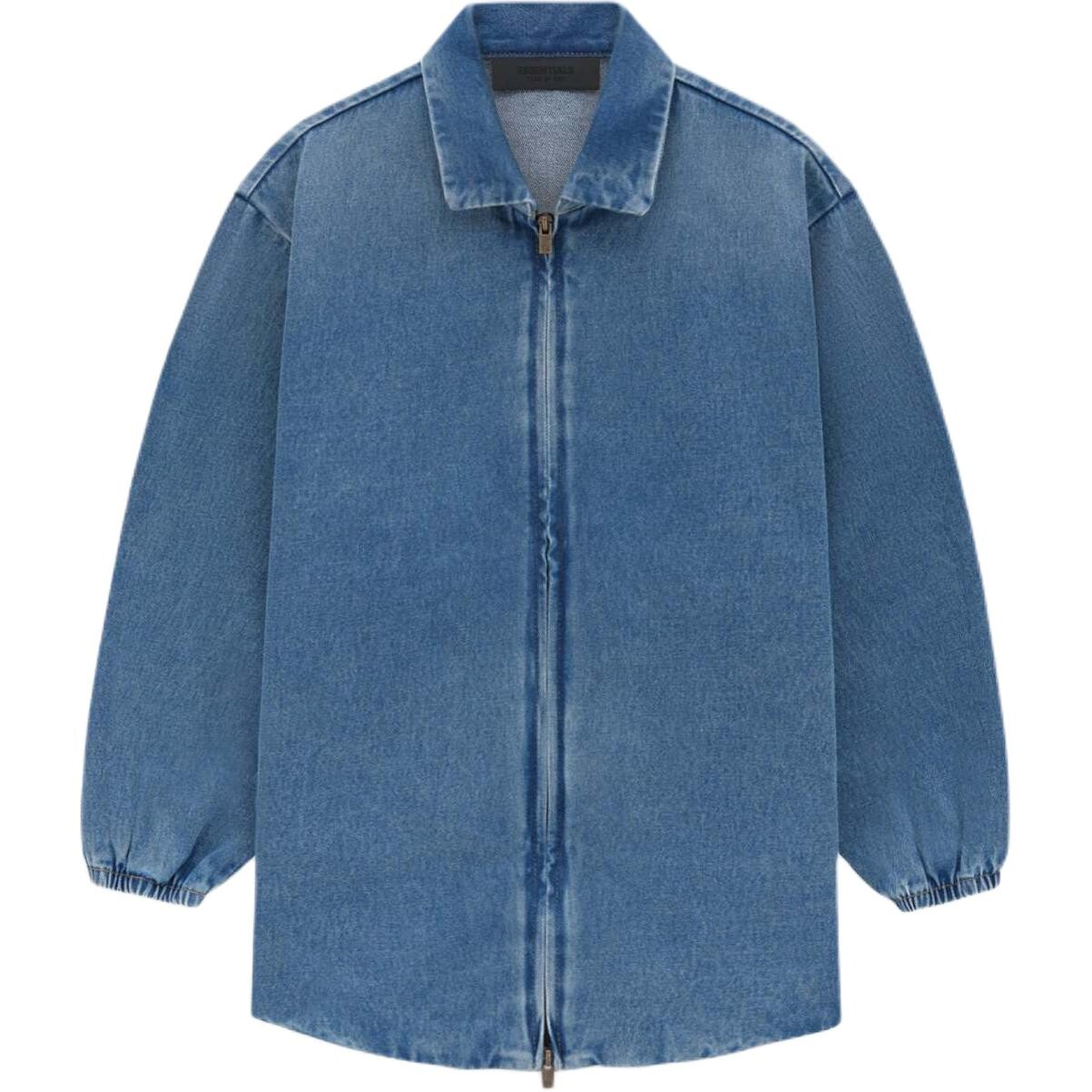 

Детская рубашка Fear Of God Essentials, цвет Creek Blue/Med Wash